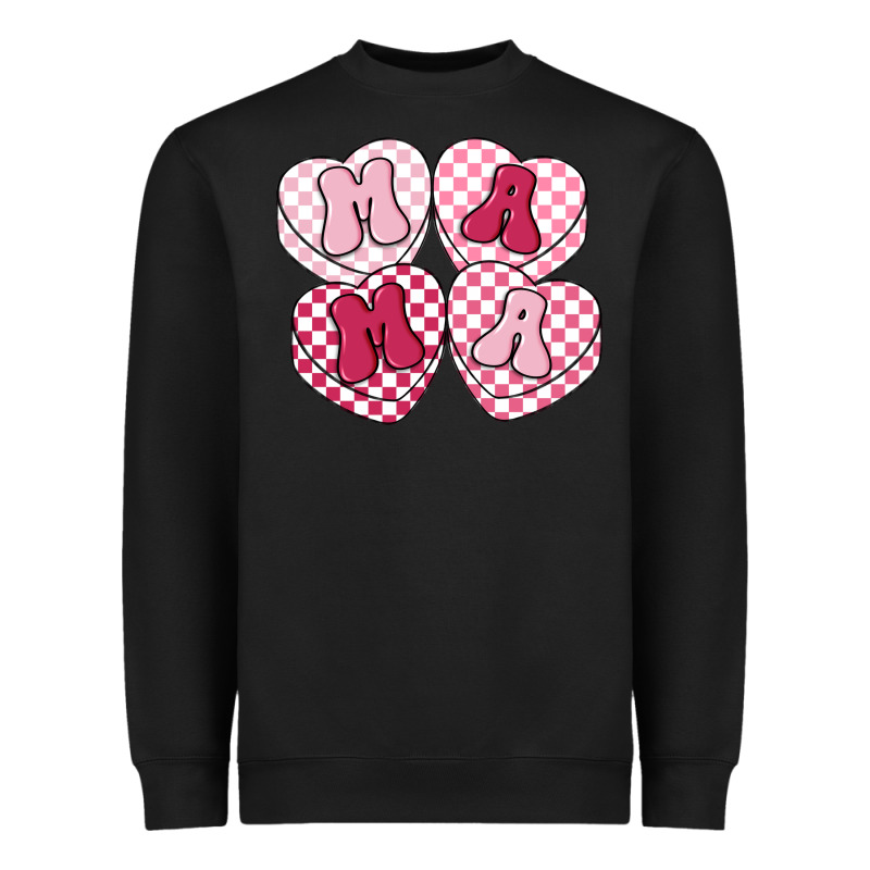 Mama Candy Hearts Heavyweight Sweatshirt by LillyAllenDesigns | Teevron