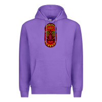Purple african masks 3 Premium Hoodie - BundleAndBundleShop
