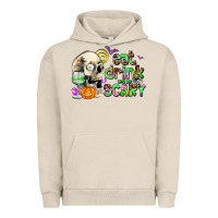 Pigment French Oak eat drınk and be scary Urban Hoodie - AdoDesignShop