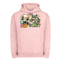 Pigment Salmon eat drınk and be scary Urban Hoodie - AdoDesignShop