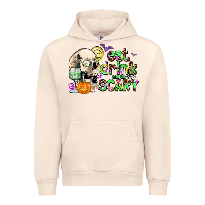 Eat Drınk And Be Scary Urban Hoodie by AdoDesignShop | Teevron