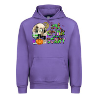 Tulip eat drınk and be scary Urban Hoodie - AdoDesignShop
