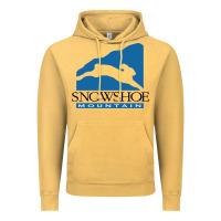 Vintage Mustard snowshoe mountain Vintage Hoodie - minhPixels