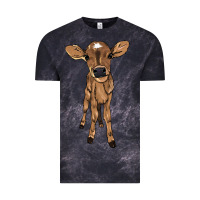 Cloud Black Baby cow Vintage Tee - HowdyJamesFarm