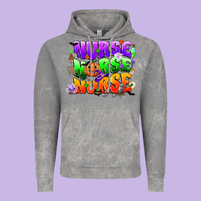 Nurse Nurse Nurse Halloween Vintage Hoodie Designed By Cowgirlartshop