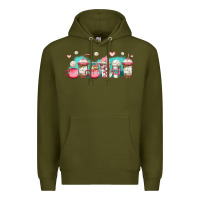 Army Green volleyball coffee cups Premium Hoodie - Jasminsmagicworld