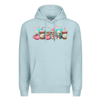 Blue Mist volleyball coffee cups Premium Hoodie - Jasminsmagicworld