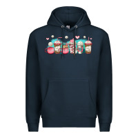 Navy volleyball coffee cups Premium Hoodie - Jasminsmagicworld