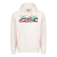 Pale Pink volleyball coffee cups Premium Hoodie - Jasminsmagicworld