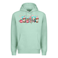 Seafoam volleyball coffee cups Premium Hoodie - Jasminsmagicworld