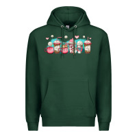 Sports Green volleyball coffee cups Premium Hoodie - Jasminsmagicworld