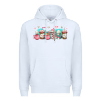 White volleyball coffee cups Premium Hoodie - Jasminsmagicworld