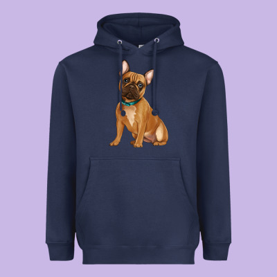 French Bulldog Heavyweight Hoodie Designed By Artiststas