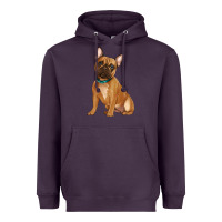 Plum french bulldog Heavyweight Hoodie - Artiststas