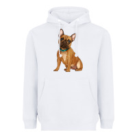 White french bulldog Heavyweight Hoodie - Artiststas