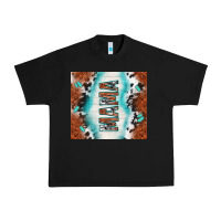 Black tooled leather and cowhide mama Urban Heavy Tee - TumblerDesignByShophia