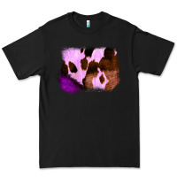 Black Purple Western Wood Cowhide Frame Premium Tee - Bettercallsaul