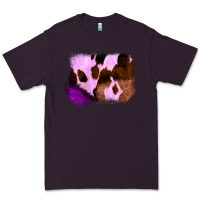 Plum Purple Western Wood Cowhide Frame Premium Tee - Bettercallsaul