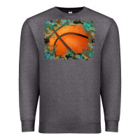 Charcoal Heather sports basketball background Premium Sweatshirt - Artiststas