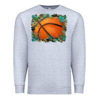 Heather Grey sports basketball background Premium Sweatshirt - Artiststas