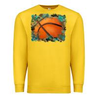 Lemon sports basketball background Premium Sweatshirt - Artiststas