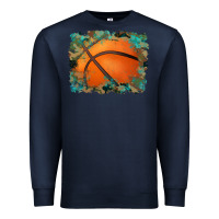Navy sports basketball background Premium Sweatshirt - Artiststas