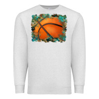 Oatmeal Heather sports basketball background Premium Sweatshirt - Artiststas