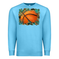 Ocean Blue sports basketball background Premium Sweatshirt - Artiststas