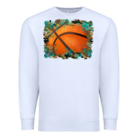 White sports basketball background Premium Sweatshirt - Artiststas