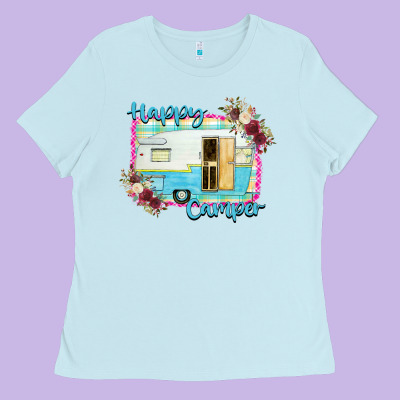 Happy Camper Ladies Tee Designed By Bettercallsaul