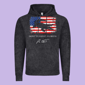 Don_t Tread On Florida Governor Ron Desantis 2022 Usa Flag Vintage Hoodie Designed By Minhpixels