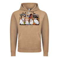 Vintage Coffee halloween pigs Vintage Hoodie - CowGirlArtShop