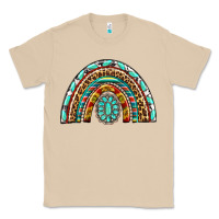 Mushroom Western Rainbow with Leopard and Gemstone Classic Tee - texasbilliewilder