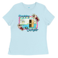 Baby Blue Happy Camper Ladies Tee - Bettercallsaul