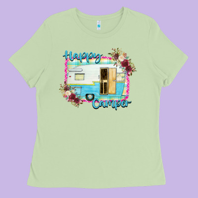 Happy Camper Ladies Tee Designed By Bettercallsaul