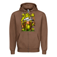 Chestnut softball gnome Zipper Hoodie - SublimationCraftShop