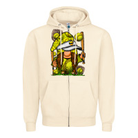 Sandshell softball gnome Zipper Hoodie - SublimationCraftShop