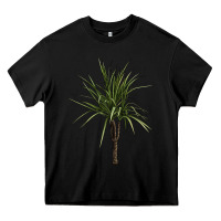 Black Dracaena Marginata Heavy Core Tee - LillyAllenDesigns