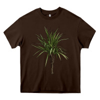 Chocolate Brown Dracaena Marginata Heavy Core Tee - LillyAllenDesigns