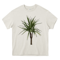 Cream Dracaena Marginata Heavy Core Tee - LillyAllenDesigns