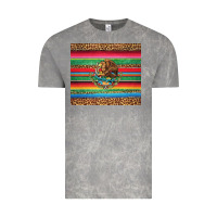 Cloud Rock serape leopard mexican Vintage Tee - Jasminsmagicworld