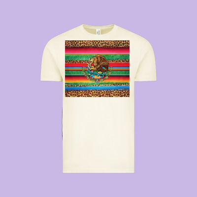 Serape Leopard Mexican Vintage Tee Designed By Jasminsmagicworld
