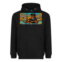 Black rottweiler with sunflowers license plate Heavyweight Hoodie - Artiststas