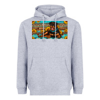 Heather Grey rottweiler with sunflowers license plate Heavyweight Hoodie - Artiststas