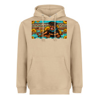 Mushroom rottweiler with sunflowers license plate Heavyweight Hoodie - Artiststas