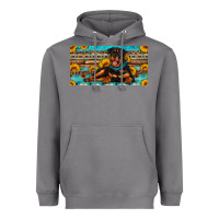 Storm rottweiler with sunflowers license plate Heavyweight Hoodie - Artiststas