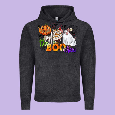 The Boo Crew Vintage Hoodie Designed By Cowgirlartshop