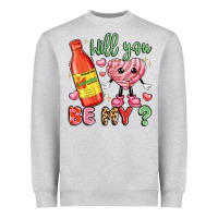 Heather Grey will you be my Heavyweight Sweatshirt - LillyAllenDesigns