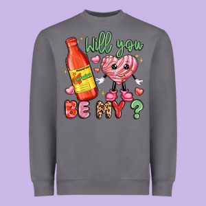 Will You Be My Heavyweight Sweatshirt Designed By Lillyallendesigns