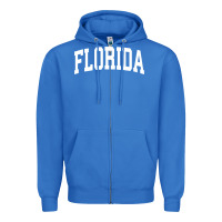 True Royal Florida Crewneck Sweatshirt Sports College Style State Gifts Zipper Hoodie - minhPixels
